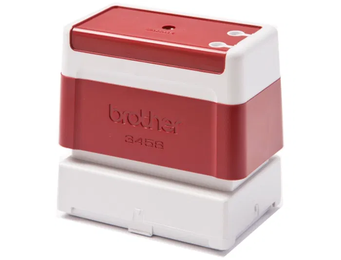 Brother Sello Automático 34 mm x 58 mm Rojo Consumible Máquina Sellos
