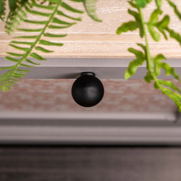 Rei Pomo para mueble modelo 308 negro mate ø28 mm