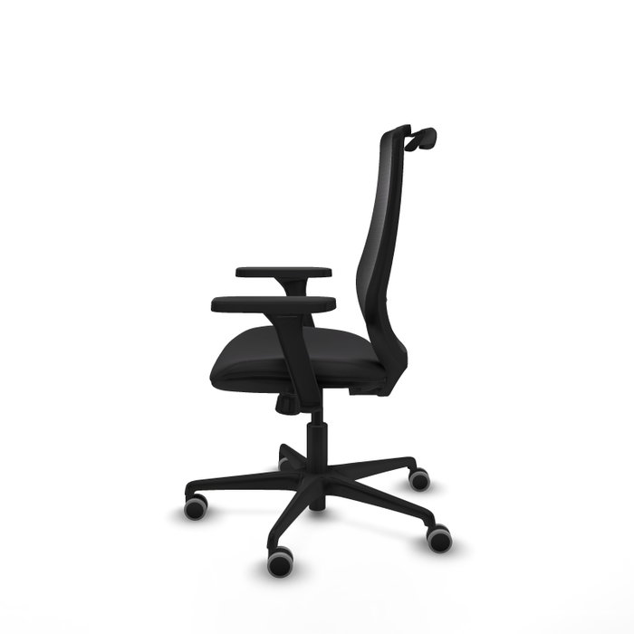 PIQUERAS Y CRESPO Silla de oficina Mardos con mecanismo Sincro y brazos 3D en negro
