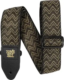 Ernie Ball Correa Guitarra Bajo Jacquard Golden Waves Polipropileno Ajustable 41-72"
