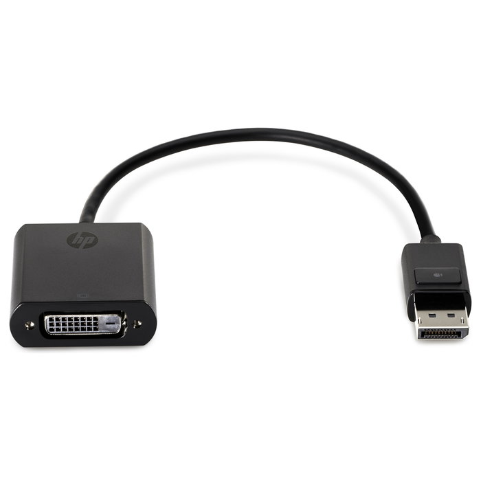 HP Adaptador DisplayPort a DVI Negro, 0,2 m
