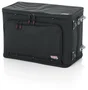 Gator Funda ligera para rack de 4U con ruedas y asa de arrastre - Negro