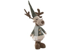 DKD Home Decor Figura Reno Beige y Verde