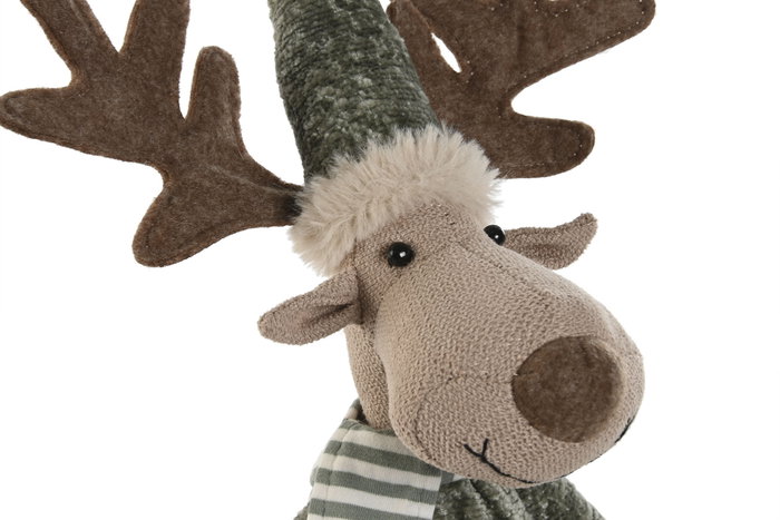 DKD Home Decor Figura Reno Beige y Verde