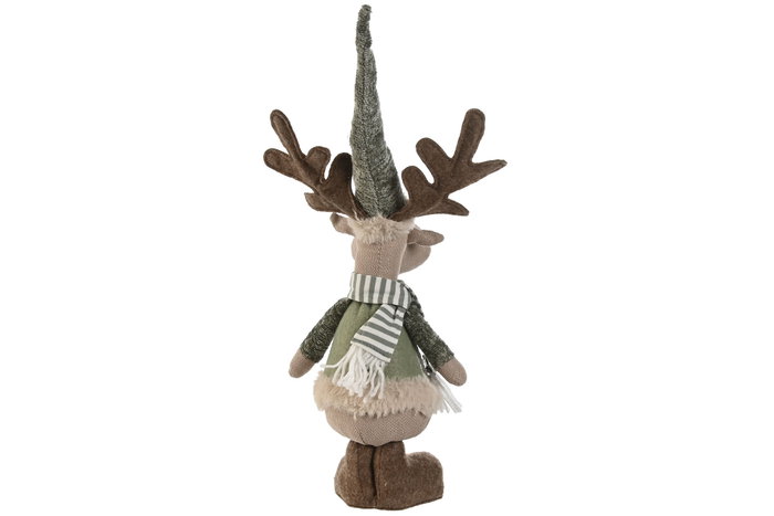 DKD Home Decor Figura Reno Beige y Verde