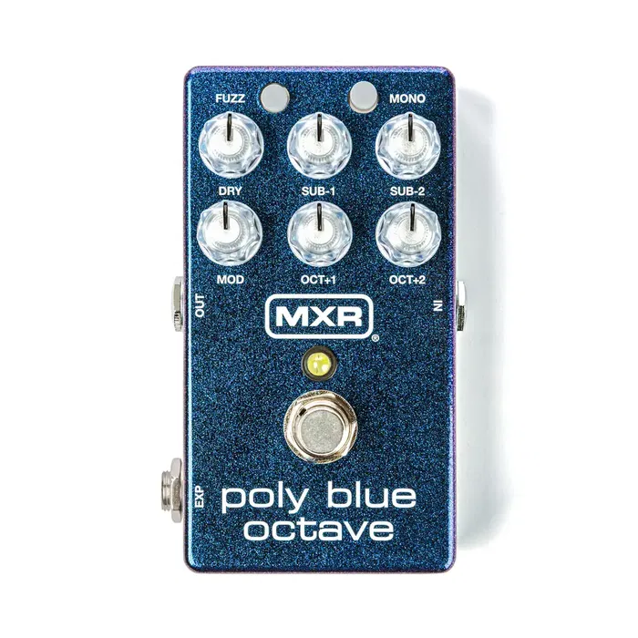 MXR Pedal Octavador Poly Blue Octave con Fuzz y Modulación Polifónico MXR Pedal Octavador Poly Blue Octave con Fuzz y Modulación Polifónico