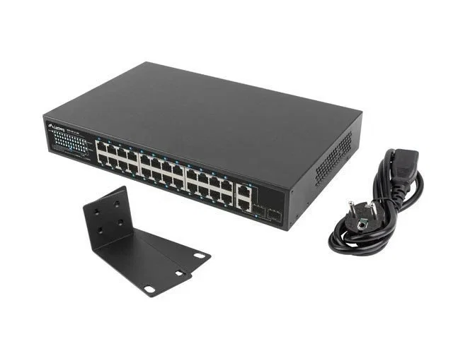 Lanberg RSFE-24P-2C-360 Switch No administrado PoE+ 26 Puertos
