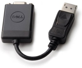 Dell Adaptador DisplayPort a VGA para PC y Laptop - Resolución Full HD 1920 x 1200 - Compatible con Monitor, Proyector y Televisor