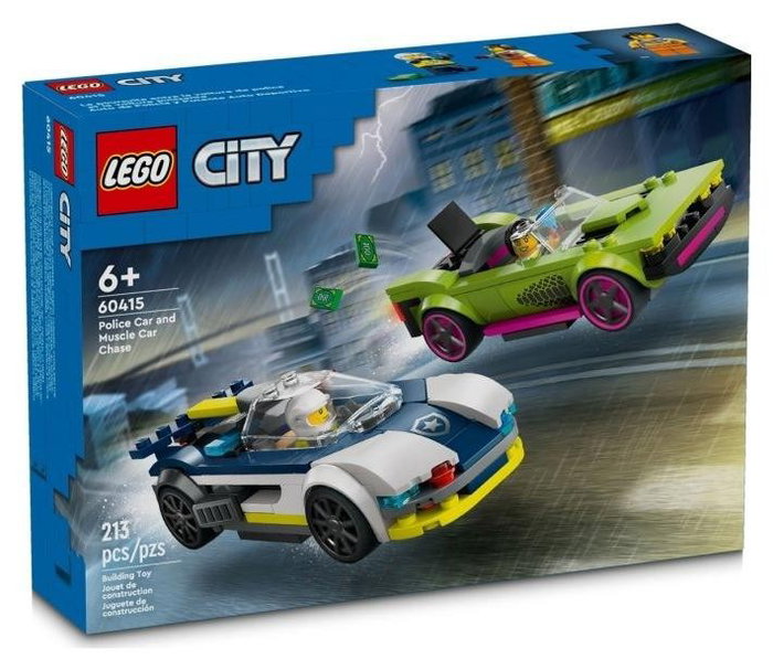 LEGO City Coche de Policía y Potente Deportivo 60415