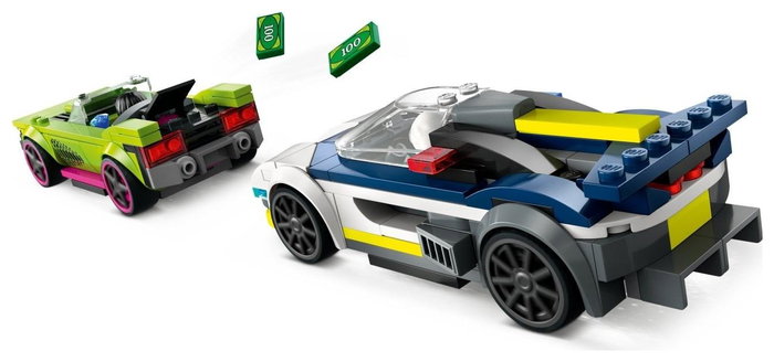 LEGO City Coche de Policía y Potente Deportivo 60415