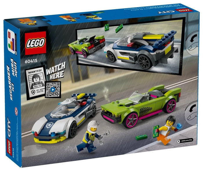 LEGO City Coche de Policía y Potente Deportivo 60415