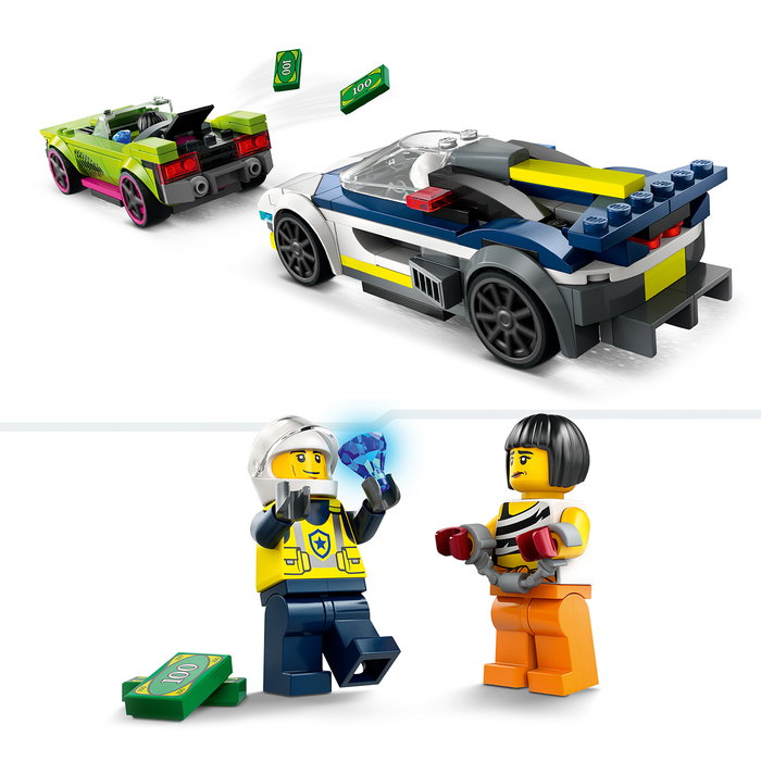 LEGO 60415 Coche de Policía y Potente Deportivo - Set de Construcción LEGO City con Interceptador y Vehículo de Fuga para Niños +6 Años LEGO 60415 Coche de Policía y Potente Deportivo - Set de Construcción LEGO City con Interceptador y Vehículo de Fuga para Niños +6 Años