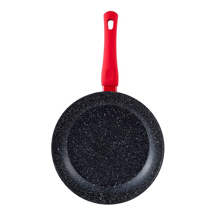 San Ignacio Sartén Toledo Ø26 cm Aluminio Forjado Inducción Antiadherente Mango Rojo