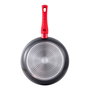 San Ignacio Sartén Toledo Ø26 cm Aluminio Forjado Inducción Antiadherente Mango Rojo