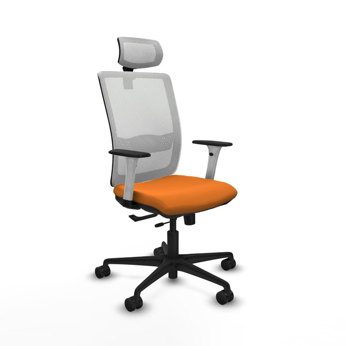 PIQUERAS Y CRESPO Silla de oficina Haches Naranja y Blanco PIQUERAS Y CRESPO Silla de oficina Haches Naranja y Blanco