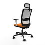 PIQUERAS Y CRESPO Silla de oficina Haches Naranja y Blanco