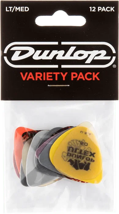 Dunlop Pack Variedad Púas Guitarra Light & Medium / 12 Unidades Dunlop Pack Variedad Púas Guitarra Light & Medium / 12 Unidades