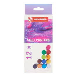 TALENS ART CREATION Pasteles Suaves Barras Redondas Solubles en Agua Caja de 12