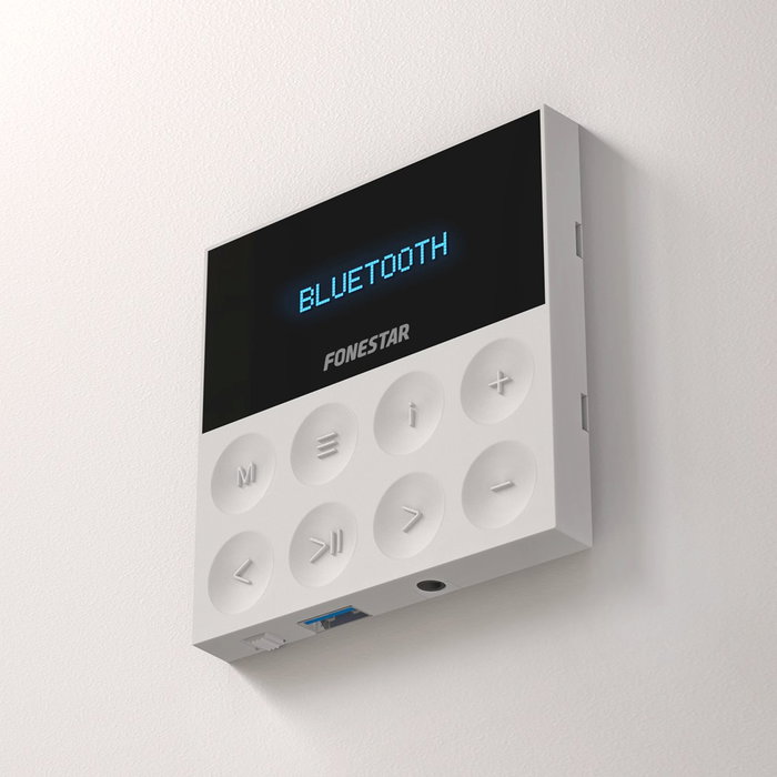 Fonestar Kit de sonido KS-WALL-4 con 4 altavoces de techo y amplificador
