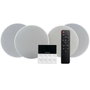 Fonestar Kit de sonido KS-WALL-4 con 4 altavoces de techo y amplificador