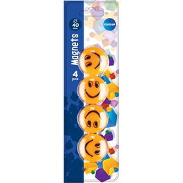 Imanes Redondos Centrum 40 Mm Smile Blister De 4
