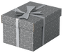 Esselte 628281 Pack 3 Cajas de Almacenaje Grises 255x200x150mm Cartón Reciclado Tapa Extraíble
