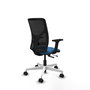 PIQUERAS Y CRESPO Silla de oficina Motilla con mecanismo Sincro/Traslack Azul claro y Negro