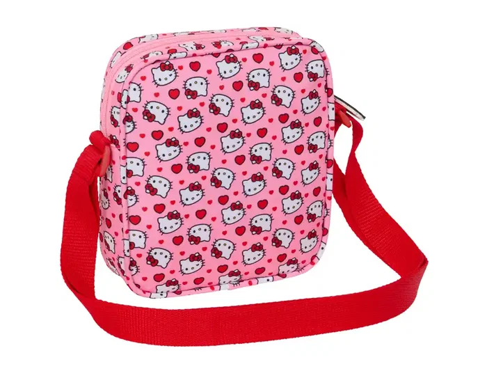 Bolso Bandolera Hello Kitty Rosa 16 x 18 x 4 cm