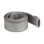 DeLOCK Manga Trenzada con Cierre Cremallera, Resistente al Calor -50 a 150 °C, 1 m x 50 mm, Gris, Poliéster