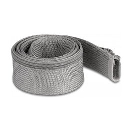 DeLOCK Manguito trenzado con cremallera resistente al calor 1 m x 50 mm gris