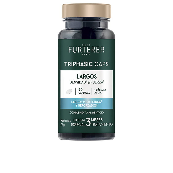 Rene Furterer TRIPHASIC CAPS Cápsulas para Densidad y Fuerza del Cabello Largo, 90 unidades - Suplemento con Vitamina E Rene Furterer TRIPHASIC CAPS Cápsulas para Densidad y Fuerza del Cabello Largo, 90 unidades - Suplemento con Vitamina E