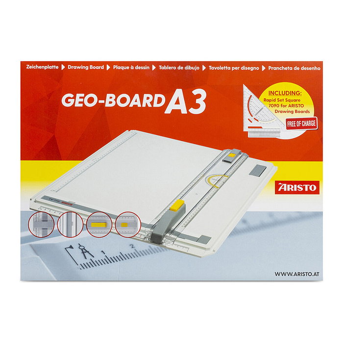 ARISTO Geo Board Zeichenplatte A3 Schnellzeichendreieck