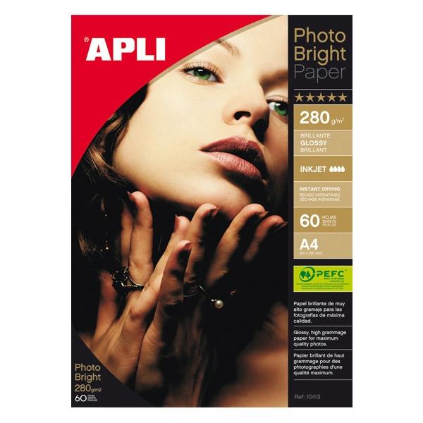 APLI Papel Fotográfico Inkjet A4 Bright Pro Glossy 280g APLI Papel Fotográfico Inkjet A4 Bright Pro Glossy 280g