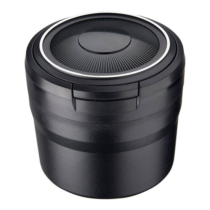 Champ - Cenicero Redondo con LED y Tapa, Colores Surtidos, Ø8 x 7 cm, Expositor 6 Unidades Champ - Cenicero Redondo con LED y Tapa, Colores Surtidos, Ø8 x 7 cm, Expositor 6 Unidades