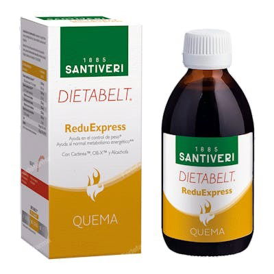 SANTIVERI Dietabelt Quema Reduexpress 240Ml - Complemento Alimenticio Vegano para Control de Peso con Cactinea y Alcachofera SANTIVERI Dietabelt Quema Reduexpress 240Ml - Complemento Alimenticio Vegano para Control de Peso con Cactinea y Alcachofera