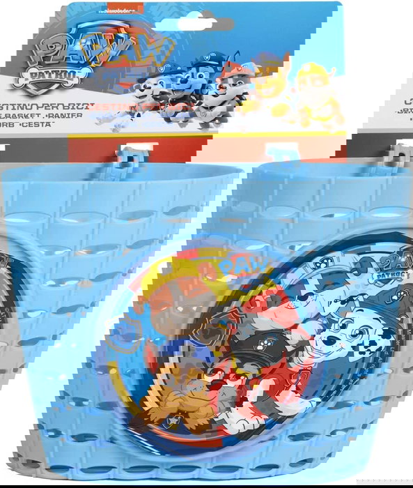 Paw Patrol Cesta Frontal Bicicleta Niño CZ10546 Práctica y Divertida para Llevar Todo