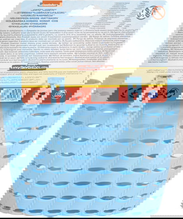 Paw Patrol Cesta Frontal Bicicleta Niño CZ10546 Práctica y Divertida para Llevar Todo