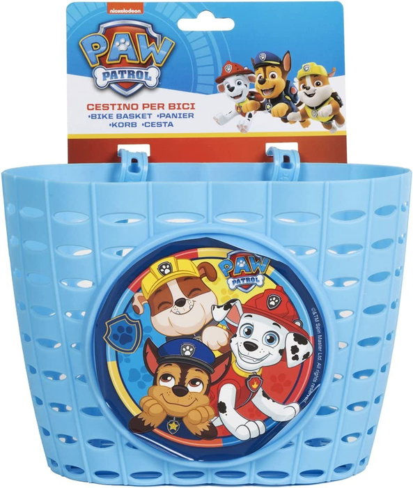 Paw Patrol Cesta Frontal Bicicleta Niño CZ10546 Práctica y Divertida para Llevar Todo