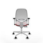 PIQUERAS Y CRESPO Silla de oficina Cilanco con mecanismo Sincro/Traslack Rojo y Blanco