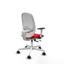 PIQUERAS Y CRESPO Silla de oficina Cilanco con mecanismo Sincro/Traslack Rojo y Blanco