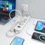 AISENS Regleta de Enchufes Multifunción 3 Tomas + Cargador PD3.0 20W Blanco