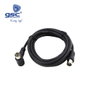 GSC Evolution Cable coaxial TV acodado 1,5M Macho-Hembra Negro