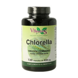 Vbyotics Chlorella Taiwan 850 mg Superalimento Antioxidante 19 Aminoácidos Vitaminas
