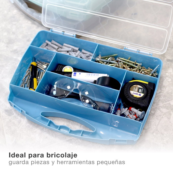 GSC Evolution Caja organizadora de herramientas con 7 compartimentos - 12u retráctil GSC Evolution Caja organizadora de herramientas con 7 compartimentos - 12u retráctil