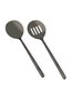 Hermia CKB0260 Juego de Servicio de Acero Inoxidable, 2 Piezas, Negro