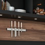 Emuca Barra magnética para cuchillos de cocina, Acero inoxidable