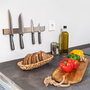 Emuca Barra magnética para cuchillos de cocina, Acero inoxidable