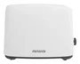 Aiwa ASATAN Tostadora 2 Ranuras 750W con 7 Niveles, Función Descongelar/Recalentar y Bandeja para Migas Extraíble, Acero Inoxidable y Blanco