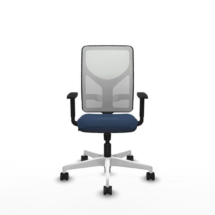 PIQUERAS Y CRESPO Silla de oficina Motilla con mecanismo Sincro Azul marino y Blanco PIQUERAS Y CRESPO Silla de oficina Motilla con mecanismo Sincro Azul marino y Blanco