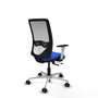 PIQUERAS Y CRESPO Silla de oficina Zulema con mecanismo Sincro/Traslack Azul y Blanco